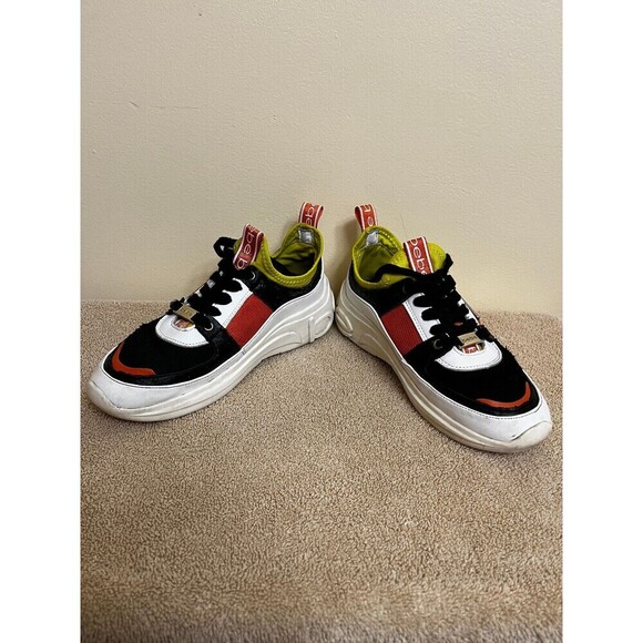 New Bebe  Sport Womens Lealea White Fashion Sneakers Shoes Size 7 - Picture 3 of 6